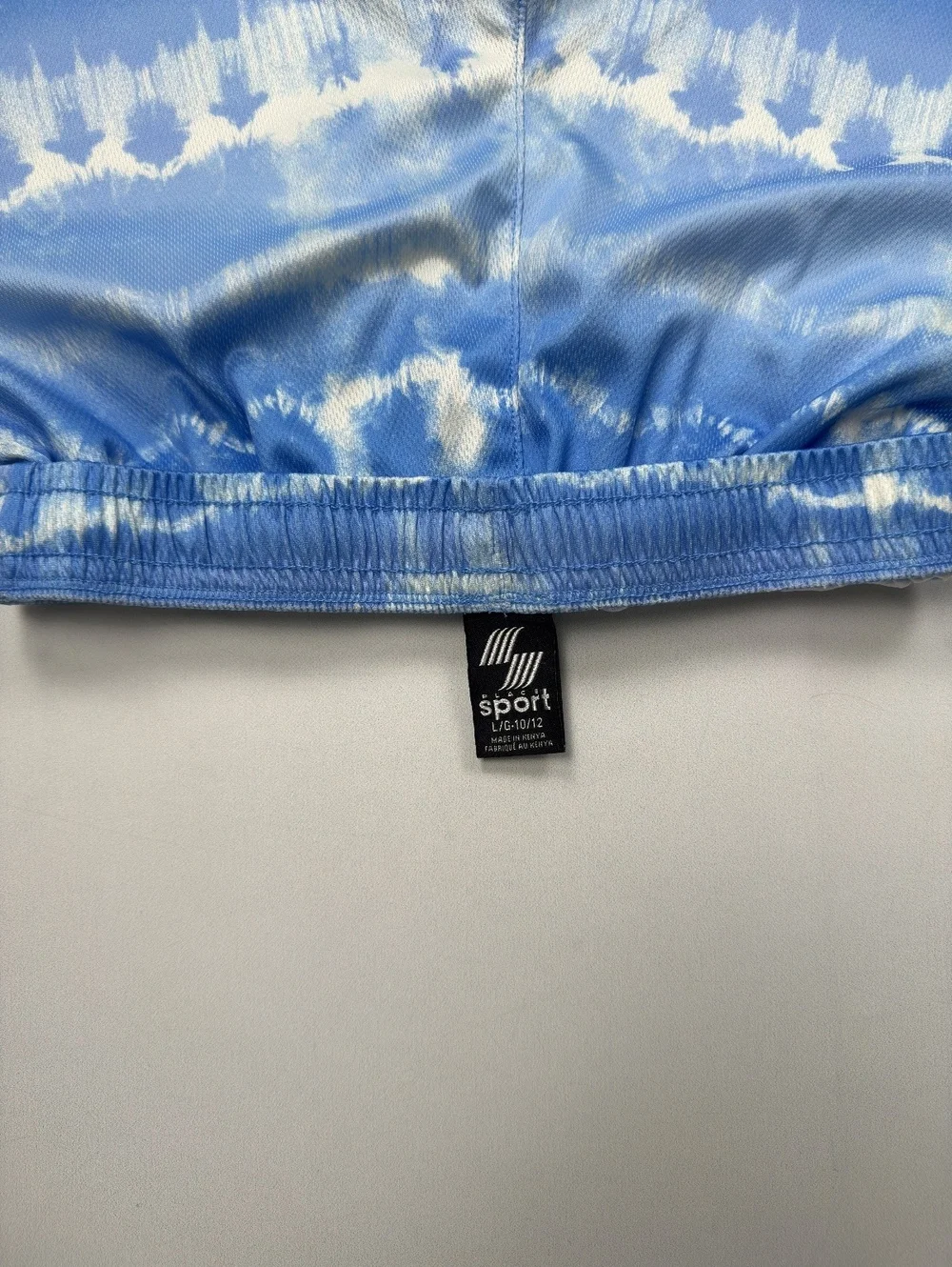 Children's Place Sport Athletic Shorts Light Blue Tie Dye Gym Running - Boys L